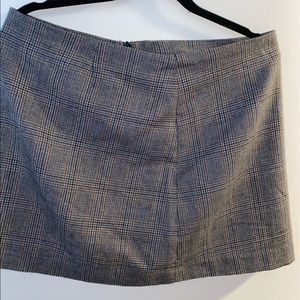 Plaid A-line Skirt